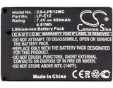7.4V, Li-ion, 650mAh, Camera battery fits Canon, Lc-e12, Eos 100d, Eos Kiss X7, 4.81Wh Camera Cameron Sino Technology Limited (Camera)