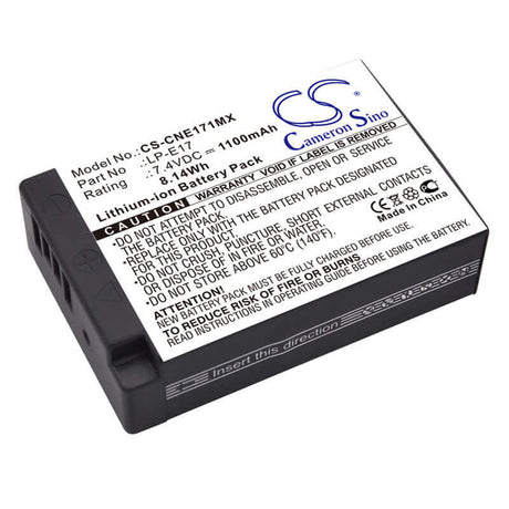 Camera Battery For Canon, Eos 200d, Eos 750d, Eos 760d 7.4v, 1100mah - 8.14wh Camera Cameron Sino Technology Limited (Camera)