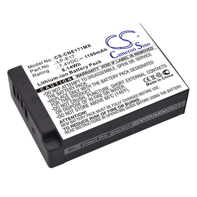 Camera Battery For Canon, Eos 200d, Eos 750d, Eos 760d 7.4v, 1100mah - 8.14wh Camera Cameron Sino Technology Limited (Camera)
