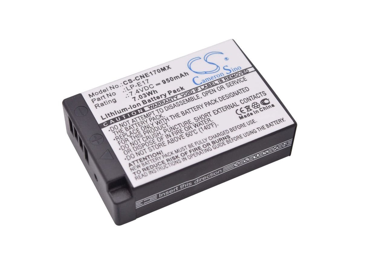 Camera Battery For Canon, Eos 750d, Eos 760d, Eos 800d, Eos Kiss X8i 7.4v, 950mah - 7.03wh Camera Cameron Sino Technology Limited (Camera)