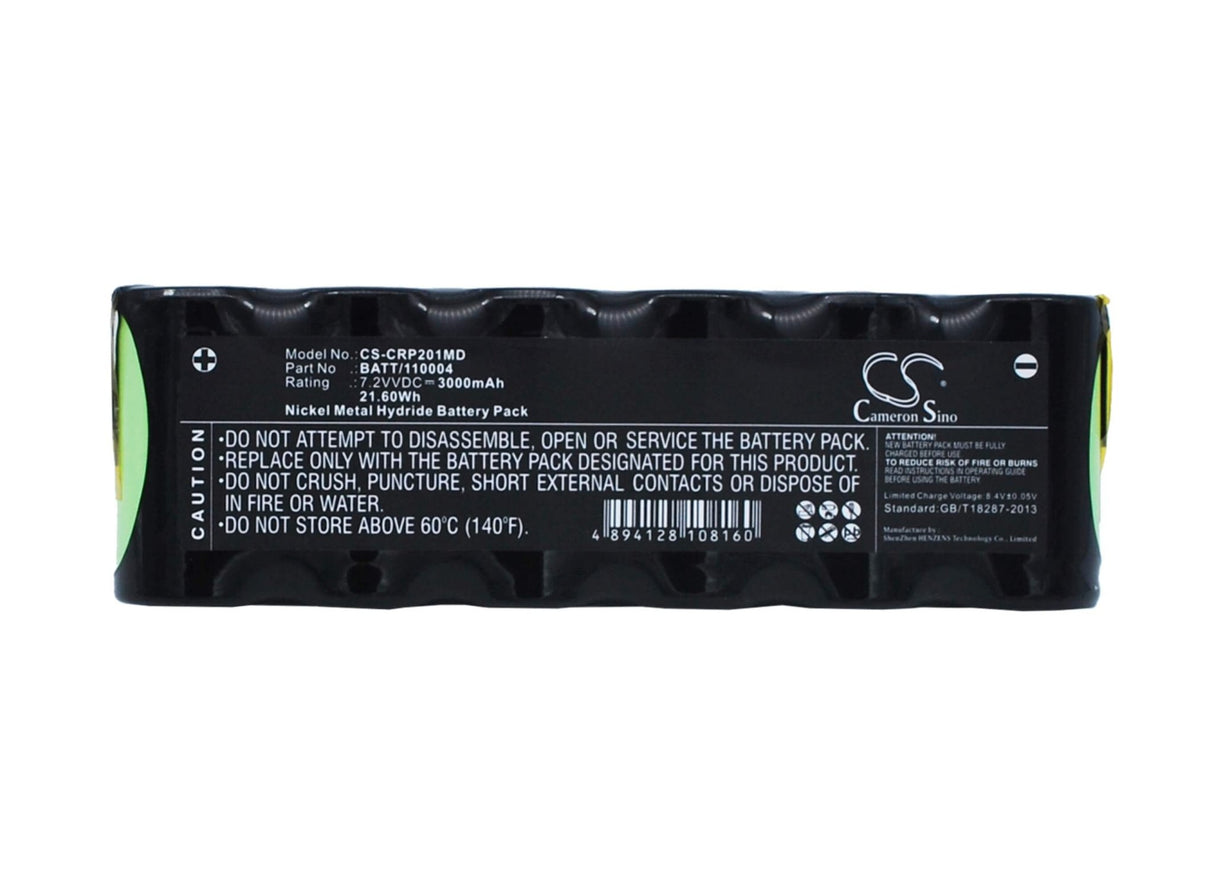7.2V, Ni-MH, 3000mAh, Medical battery fits Cardionova, 120004, Pump 2001, Pump 2010, 21.60Wh Medical Cameron Sino Technology Limited (Medical)