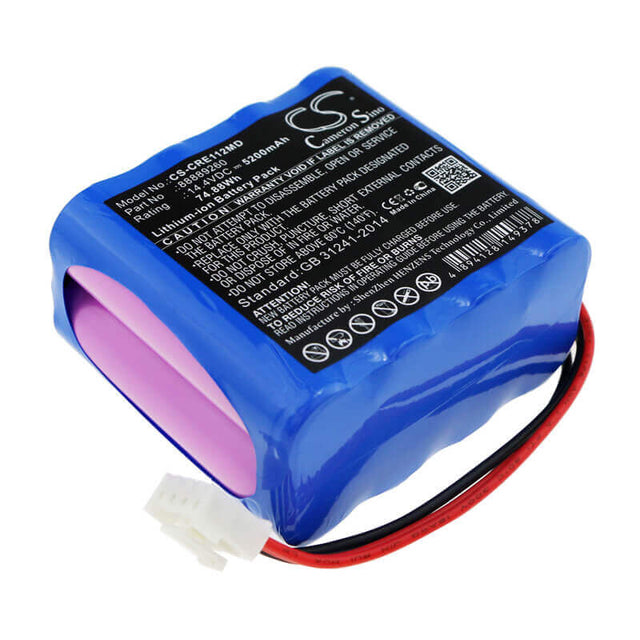 14.4V, Li-ion, 5200mAh, Medical battery fits Kelly, Carewell, 88889260, Ecg-1112, Ecg-1112l, 74.88Wh Medical Cameron Sino Technology Limited (Medical)