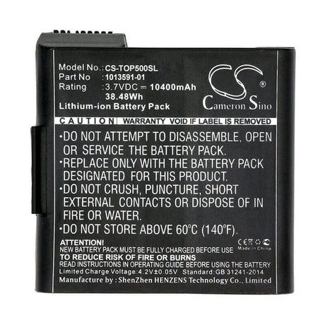 3.7V, Li-ion, 10400mAh, Equipment battery fits Topcon, Carlson, Sokkia, 1013591-01, RT3, 38.48Wh Equipment, Survey, Test Cameron Sino Technology Limited