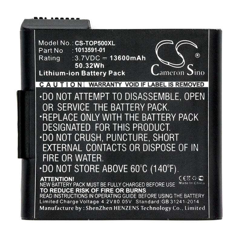 3.7V, Li-ion, 13600mAh, Equipment battery fits Topcon, Sokkia, Carlson, 1013591-01, RT3, 50.32Wh Equipment, Survey, Test Cameron Sino Technology Limited