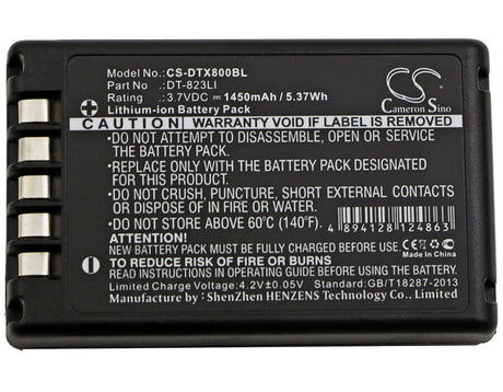 Barcode Scanner Battery For Casio, Dt-800, Dt-810 3.7v, 1450mah - 5.37wh Barcode Scanner Cameron Sino Technology Limited