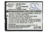 3.7V, Li-ion, 1500mAh, Camera battery fits Casio, Np-130, Exilim Ex-fc300s, Exilim Ex-h30, 5.55Wh Camera Cameron Sino Technology Limited (Camera)