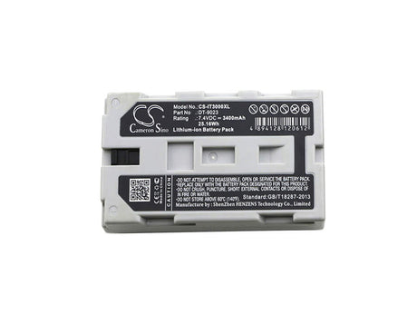 Barcode Scanner Battery For Casio, It2000, It-2000d30e, It-2000d33e, It3000 7.4v, 3400mah - 25.16wh Barcode Scanner Cameron Sino Technology Limited