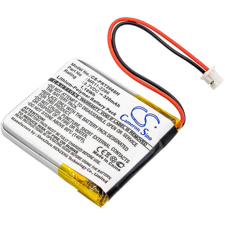 3.7V, Li-Polymer, 320mAh, Smartwatch battery fits Casio, Mr11-2286, Prt-2gp, 1.18Wh Smartwatch Cameron Sino Technology Limited