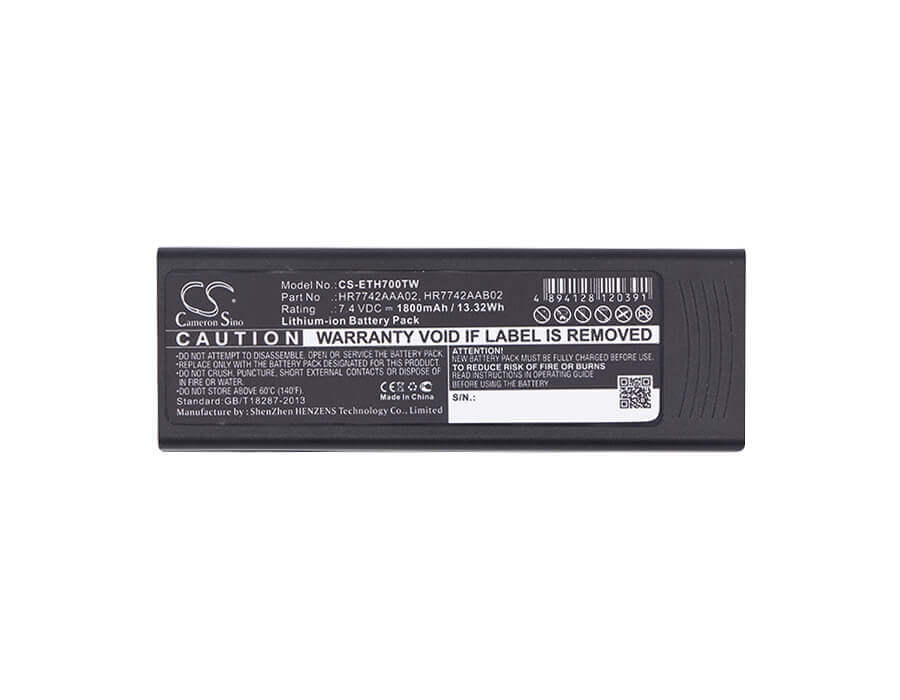 7.4V, Li-ion, 1800mAh, Two-Way Radio battery fits Eads, Cassidian, Hr7742aaa02, P3g, Tph700, 13.32Wh Two-Way Radio Cameron Sino Technology Limited