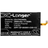 3.8V, Li-Polymer, 2900mAh, SmartPhone battery fits Caterpillar, Cat, App-12f-b55951-cxx-111, S30, 11.02Wh Mobile, SmartPhone Cameron Sino Technology Limited (Smartphone)