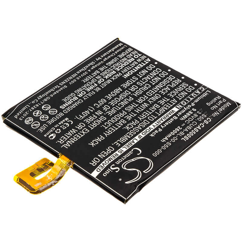 3.8V, Li-Polymer, 2600mAh, SmartPhone battery fits Cat, Caterpillar, Cuba-bl-00-s50-000, S50, 9.88Wh Mobile, SmartPhone Cameron Sino Technology Limited (Smartphone)
