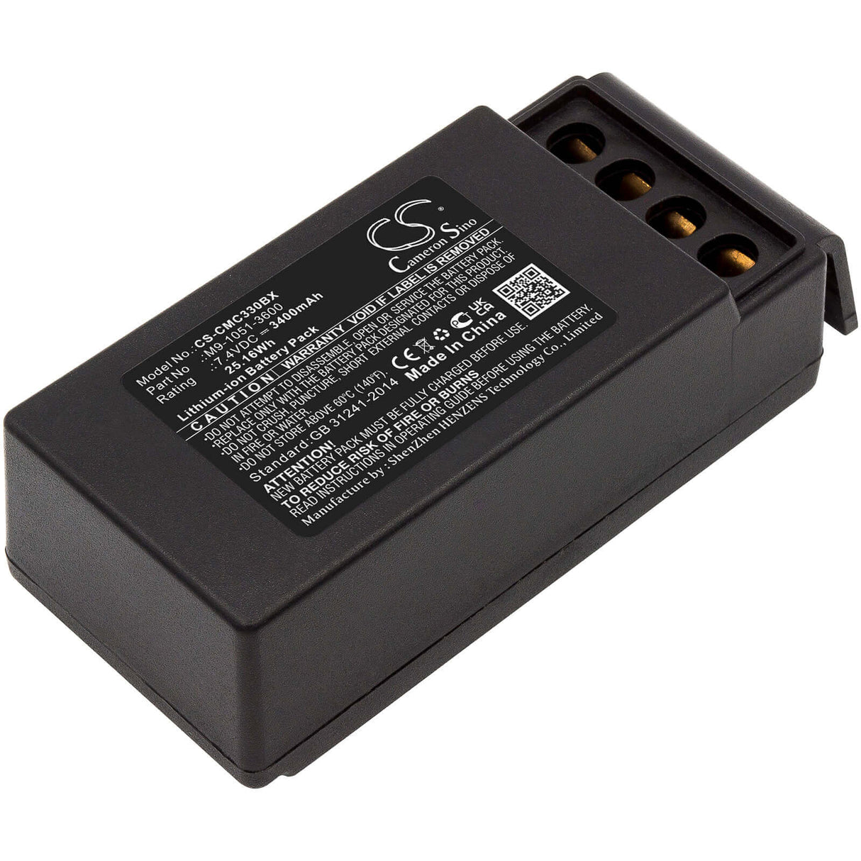 Crane Remote Battery For Cavotec, Mc3300 7.4v, 3400mah - 25.16wh Crane Remote Control Cameron Sino Technology Limited   