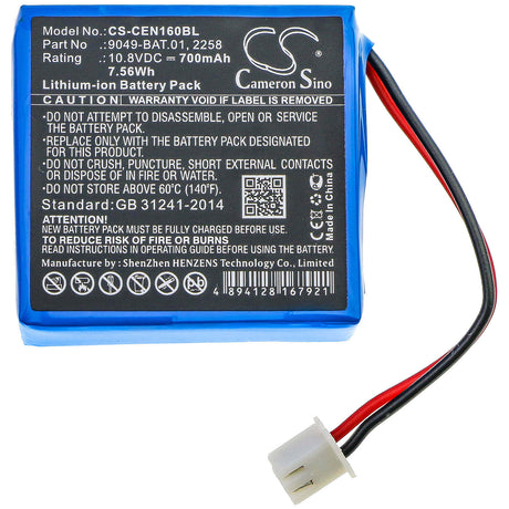 10.8V, Li-ion, 700mAh, Payment Terminal battery fits Cce, 2258, 10, 112 Base, 7.56Wh Payment Terminal Cameron Sino Technology Limited
