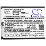 3.7V, Li-ion, 1300mAh, Batterie de SmartPhone compatible avec Cingular, Btr3620b, 3g Flip M3620, 4.81Wh Mobile, SmartPhone Cameron Sino Technology Limited (Suspendu)