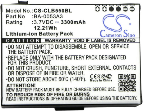 Barcode Scanner Battery For Cipherlab, Cp55 3.7v, 3300mah - 12.21wh Barcode Scanner Cameron Sino Technology Limited