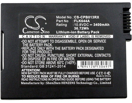 10.8V, Li-ion, 3400mAh, Cable Modem battery fits Pegatron, Ubee, Cisco, Foxlink, Netgear, 4033435, Dpq3212, Dpq3925, 36.72Wh Cable Modem Cameron Sino Technology Limited
