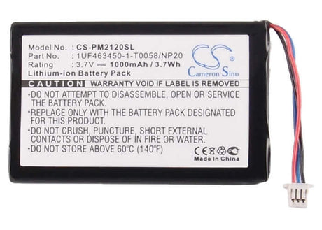 Camera Battery For Cisco M2120, M2120m, F360 3.7v, 1000mah - 3.70wh Camera Cameron Sino Technology Limited (Camera)