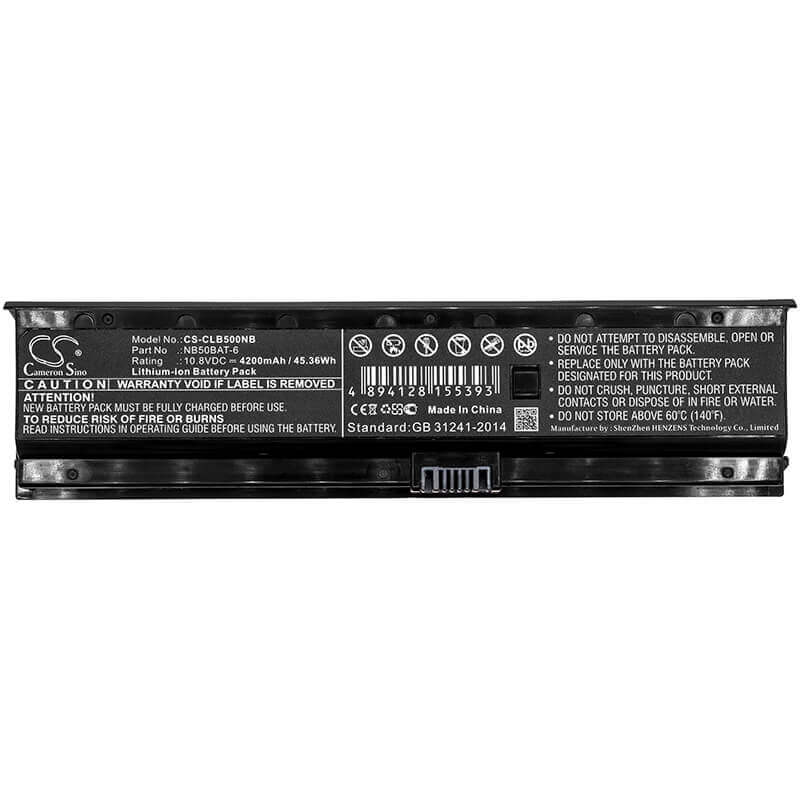Battery For Cjscope, Qx-350 Rx, Clevo, Nb50tj1 10.8v, 4200mah - 45.36wh Notebook, Laptop Cameron Sino Technology Limited   
