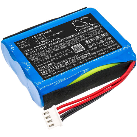 11.1V, Li-ion, 2600mAh, Equipment battery fits Tecatel, Clarke-tech, Ct-mt1, CT Triple, 28.86Wh Equipment, Survey, Test Cameron Sino Technology Limited