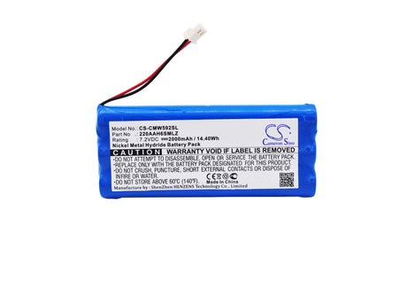 7.2V, Ni-MH, 2000mAh, Communication & Conferencing battery fits Clearone, Nec, 220aah6smlz, 592-158-001, 592-158-002, 14.4Wh Communication & Conferencing Cameron Sino Technology Limited
