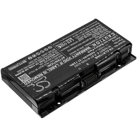 Battery For Clevo, N150rd, N150rd1, N150rf 11.1v, 5200mah - 57.72wh Notebook, Laptop Cameron Sino Technology Limited   