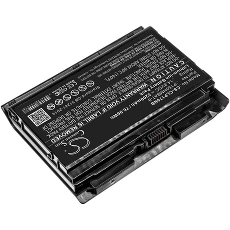 Battery For Clevo, Nexoc G505, P170hmx, Hasee 14.8v, 5200mah - 76.96wh Notebook, Laptop Cameron Sino Technology Limited   