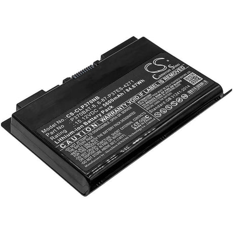 Battery For Clevo, P370em, P370em3, P370sm 15.12v, 5600mah - 84.67wh Notebook, Laptop Cameron Sino Technology Limited (Suspended)