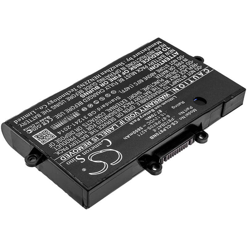 Battery For Clevo, P775dm3, P8700s, P870dm 15.12v, 5800mah - 87.70wh Notebook, Laptop Cameron Sino Technology Limited   