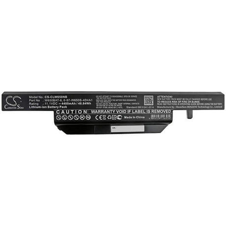 Battery For Clevo, S650sc, W650dc 11.1v, 4400mah - 48.84wh Notebook, Laptop Cameron Sino Technology Limited   