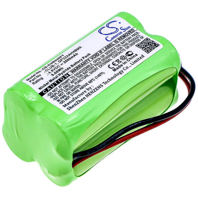 4.8V, Ni-MH, 2000mAh, Flashlight battery fits Clulite, B24, Range, Torch, 9.60Wh Flashlight Cameron Sino Technology Limited