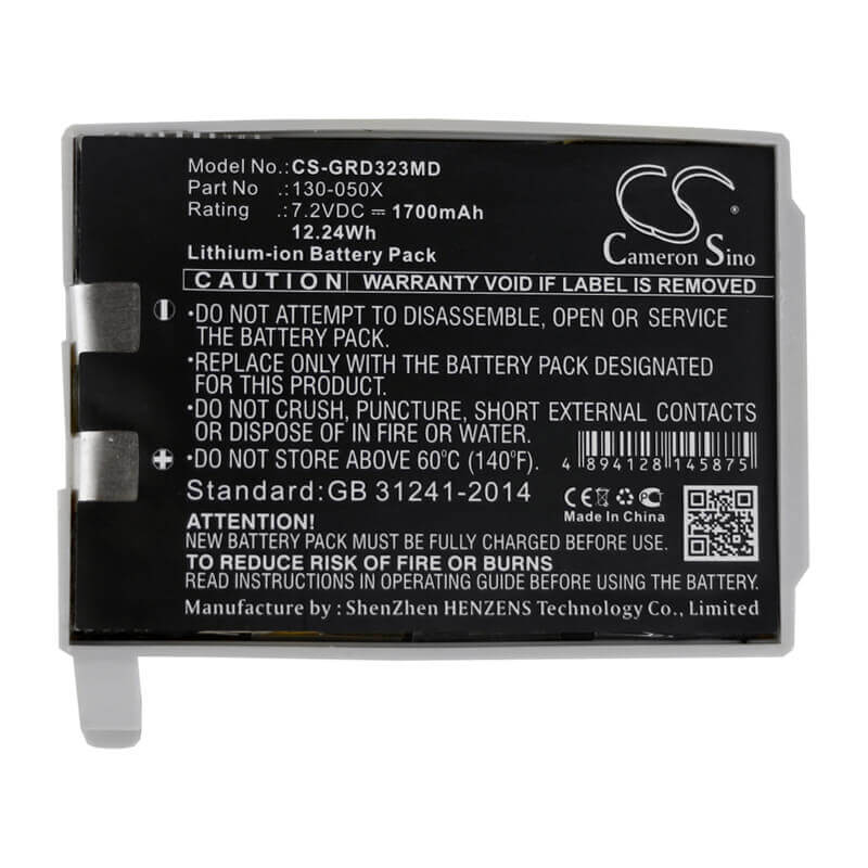 7.2V, Li-ion, 1700mAh, Medical battery fits Cme, 130-050x, Bodyguard 323, 12.24Wh Medical Cameron Sino Technology Limited (Medical)