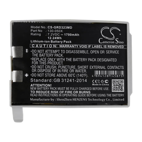 7.2V, Li-ion, 1700mAh, Medical battery fits Cme, 130-050x, Bodyguard 323, 12.24Wh Medical Cameron Sino Technology Limited (Medical)