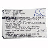 3.7V, Li-ion, 1700mAh, Heated Clothes battery fits Columbia, 036482-001, Omni-heat, 6.29Wh Heated Clothes Cameron Sino Technology Limited