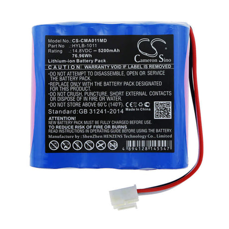 14.8V, Li-ion, 5200mAh, Medical battery fits Comen, 022-000040-00, C20, Star 5000, 76.96Wh Medical Cameron Sino Technology Limited (Medical)