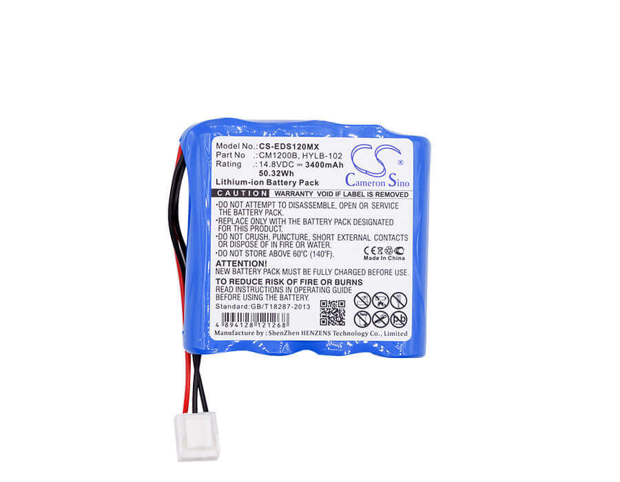 14.8V, Li-ion, 3400mAh, Medical battery fits Comen, Edan, Mindray, Cm1200b, Cm1200b Ecg, Cm-1200b Ecg, 50.32Wh Medical Cameron Sino Technology Limited (Medical)