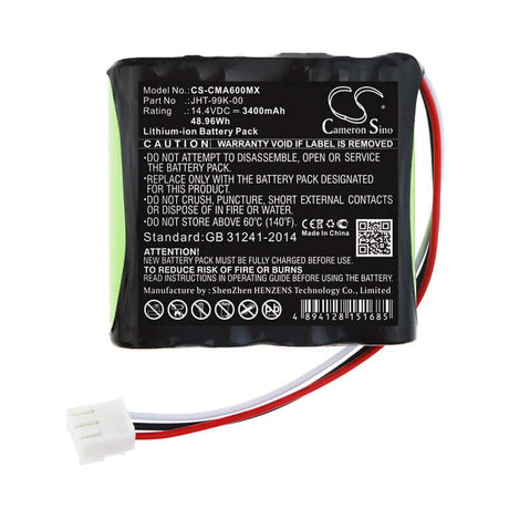 14.4V, Li-ion, 3400mAh, Medical battery fits Comen, Jht-99k-00, Cm600, Cm-600, 48.96Wh Medical Cameron Sino Technology Limited (Medical)
