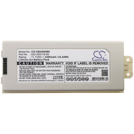 11.1V, Li-ion, 2200mAh, Medical battery fits Comen, 022-000108-00, Nc10, Nc10a, 24.42Wh Medical Cameron Sino Technology Limited (Medical)