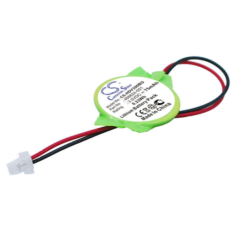3.0V, Lithium, 75mAh, CMOS / BackUp battery fits Hp, Compaq, 468824-001, Armada E500, Armada E700, 0.23Wh CMOS / BackUp Cameron Sino Technology Limited