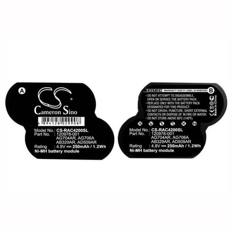 4.8V, Ni-MH, 250mAh, RAID Controller battery fits Hp, Compaq, 106036-b21, Msa1000, Msa1510i/msa20, 1.2Wh RAID Controller Cameron Sino Technology Limited