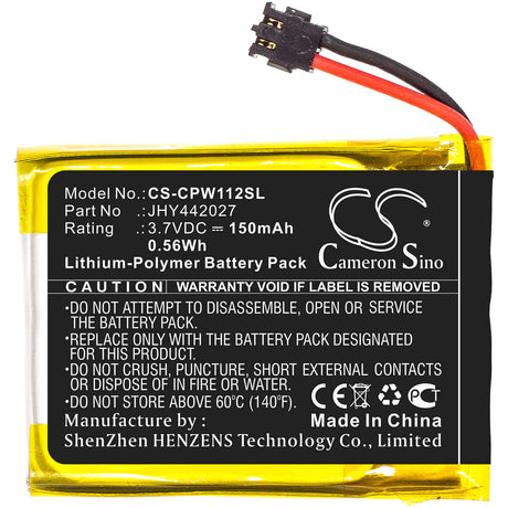3.7V, Li-Polymer, 150mAh, Remote Start battery fits Compustar, Jhy442027, 2wt11r, 2wt11r-ss, 0.56Wh Remote Start and Entry Systems Cameron Sino Technology Limited