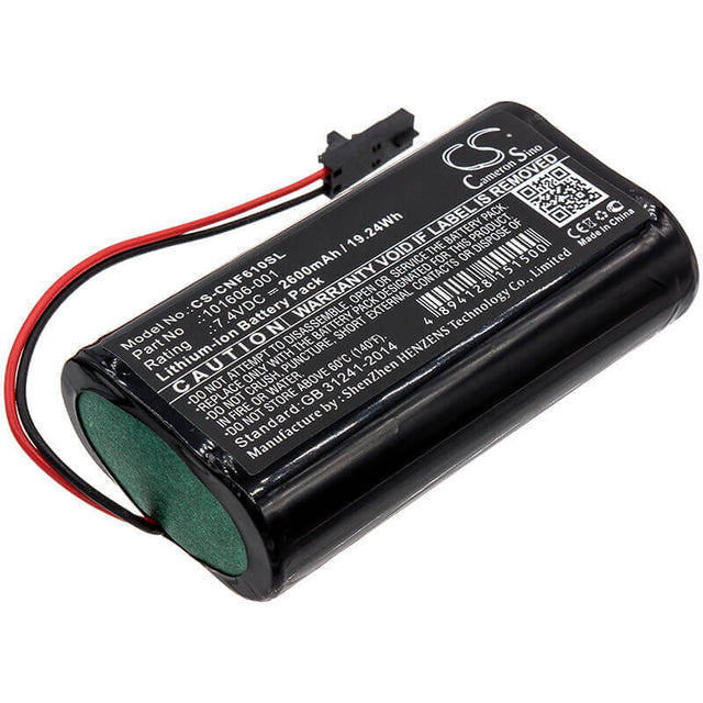 7.4V, Li-ion, 2600mAh, Equipment battery fits Comsonics, 101606-001, 101610-DF, Qam Sniffer, 19.24Wh Equipment, Survey, Test Cameron Sino Technology Limited