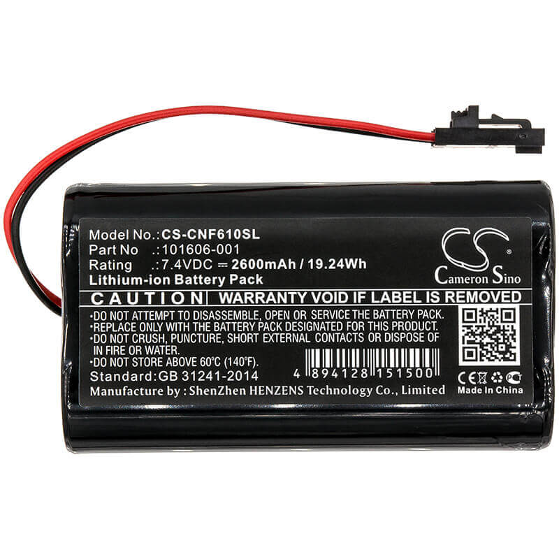 7.4V, Li-ion, 2600mAh, Equipment battery fits Comsonics, 101606-001, 101610-DF, Qam Sniffer, 19.24Wh Equipment, Survey, Test Cameron Sino Technology Limited
