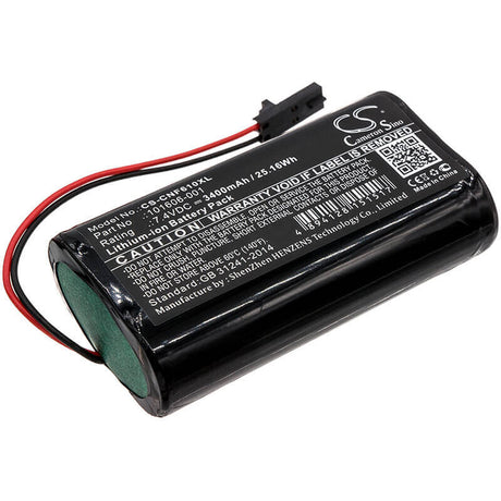 7.4V, Li-ion, 3400mAh, Equipment battery fits Comsonics, 101606-001, 101610-DF, Qam Sniffer, 25.16Wh Equipment, Survey, Test Cameron Sino Technology Limited