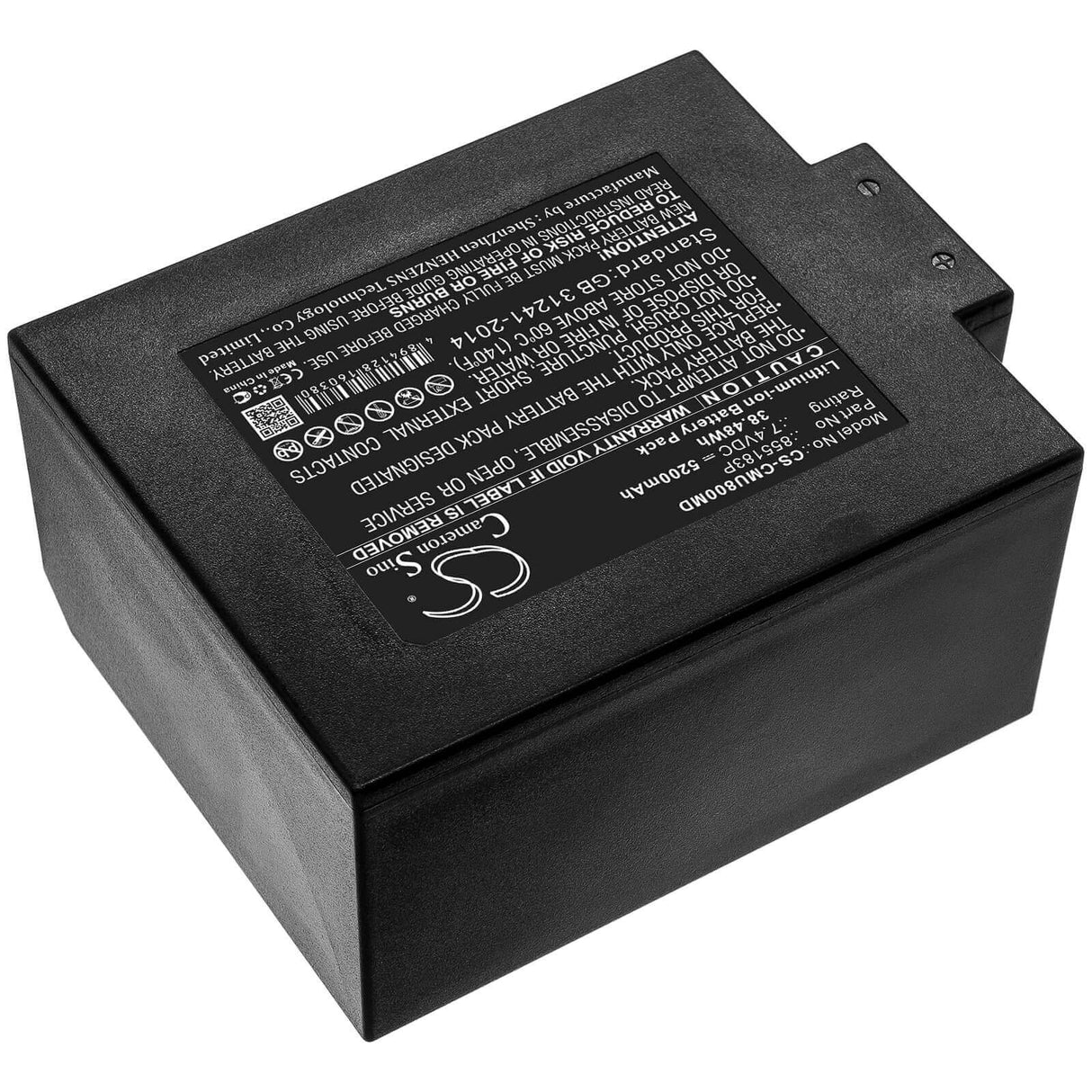 7.4V, Li-ion, 5200mAh, Medical battery fits Contec, 855183p, Cms8000 Icu Patient Monitor, Monitor Meditech M8000s, 38.48Wh Medical Cameron Sino Technology Limited (Medical)