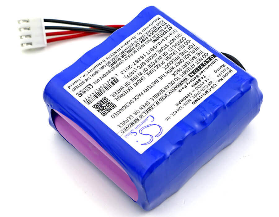 14.4V, Li-ion, 5200mAh, Medical battery fits Contec, M05-32442l-05, Ecg 1201, Ecg 1201g, 74.88Wh Medical Cameron Sino Technology Limited (Medical)