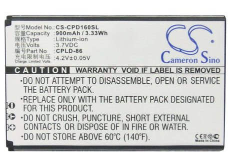 3.7V, Li-ion, 900mAh, SmartPhone battery fits Coolpad, Cpld-86, 1606, 1606+, 3.33Wh Mobile, SmartPhone Cameron Sino Technology Limited (Suspended)