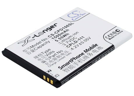3.7V, Li-ion, 1500mAh, SmartPhone battery fits Coolpad, Cpld-106, 5213, 5216d, 5.55Wh Mobile, SmartPhone Cameron Sino Technology Limited (Smartphone)