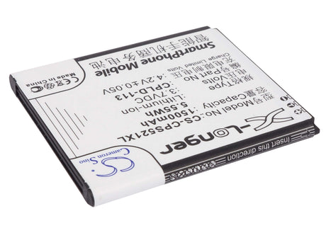 3.7V, Li-ion, 1500mAh, SmartPhone battery fits Coolpad, Cpld-113, 5218d, 5218s, 5.55Wh Mobile, SmartPhone Cameron Sino Technology Limited (Smartphone)