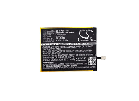 3.8V, Li-Polymer, 3900mAh, SmartPhone battery fits Coolpad, Cpld-156, 5721, 8721, 14.82Wh Mobile, SmartPhone Cameron Sino Technology Limited (Suspended)