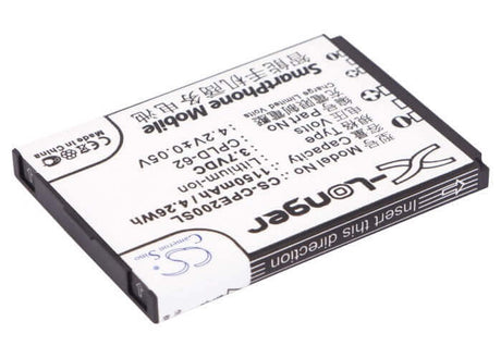 3.7V, Li-ion, 1150mAh, SmartPhone battery fits Coolpad, Cpld-62, 5800, D280, 4.26Wh Mobile, SmartPhone Cameron Sino Technology Limited (Suspended)